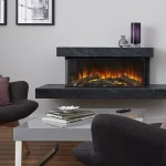 Brockenhurst 1600 electric suite with New Forest 1600 Fire