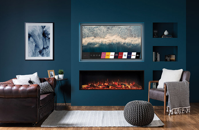 Gazco Onyx Avanti 150RW LED Media Wall electric fire