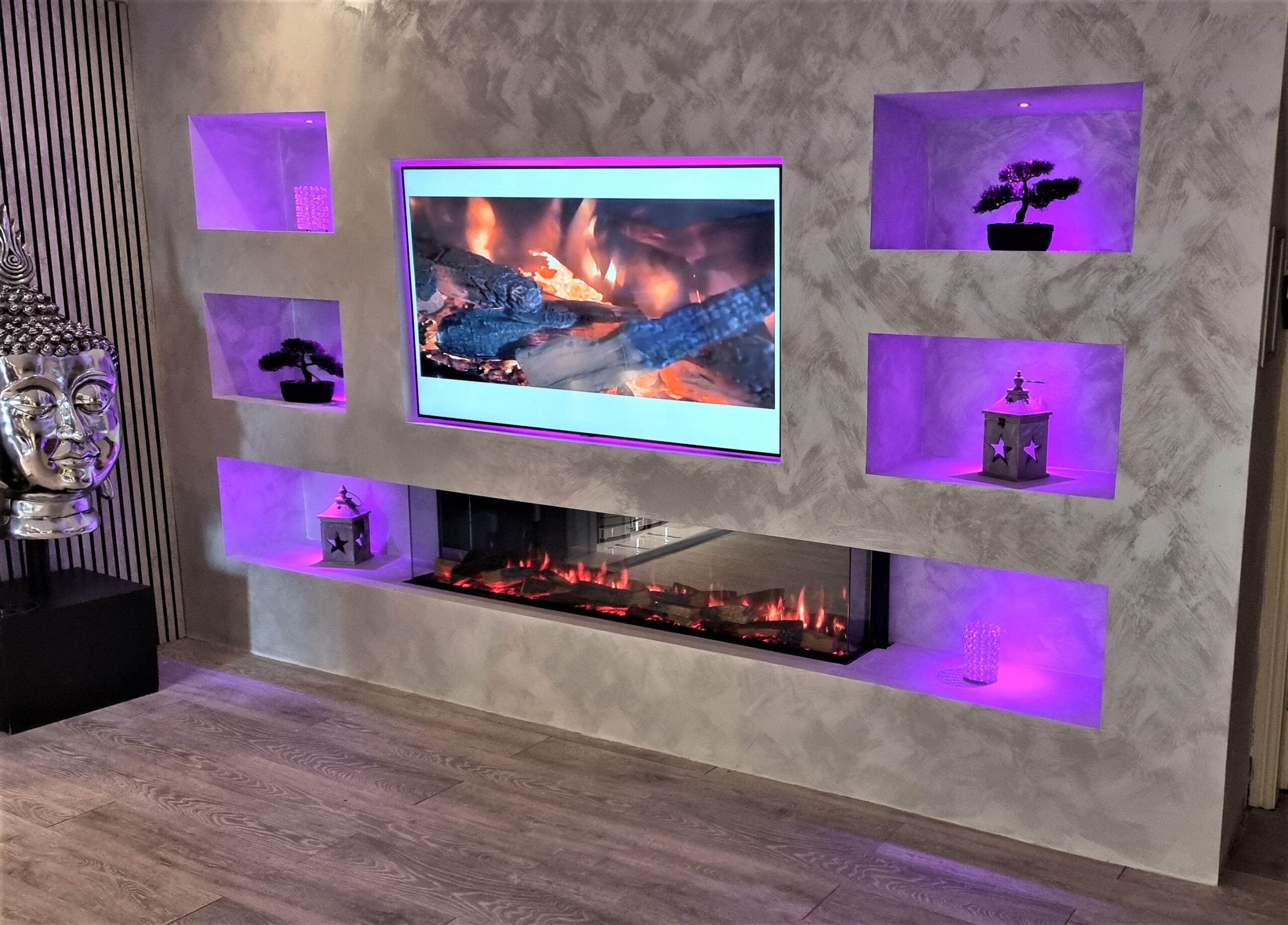 Vision e-Line Solus VS180 led electric fire