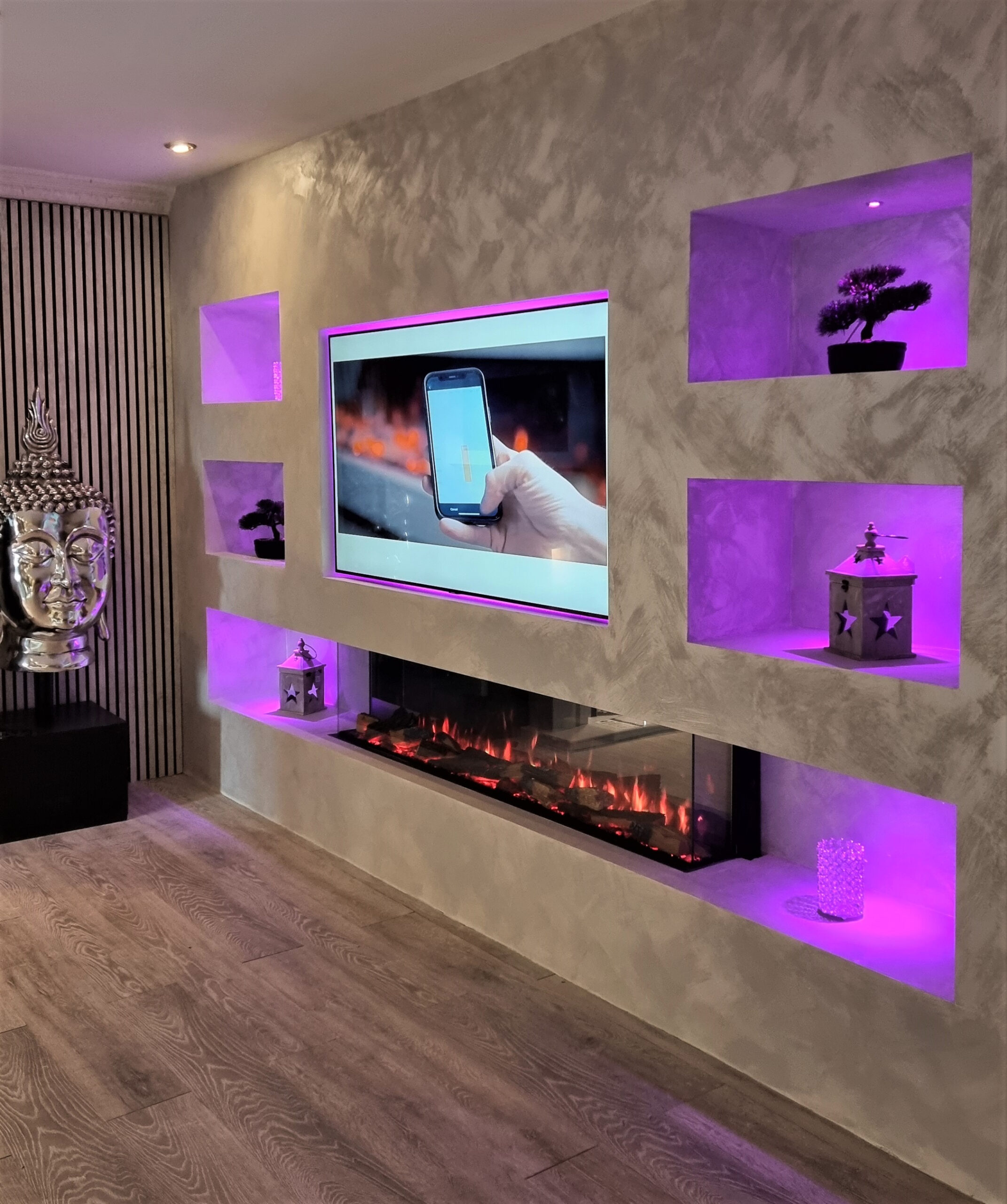 Vision e-Line Solus VS180 led electric fire