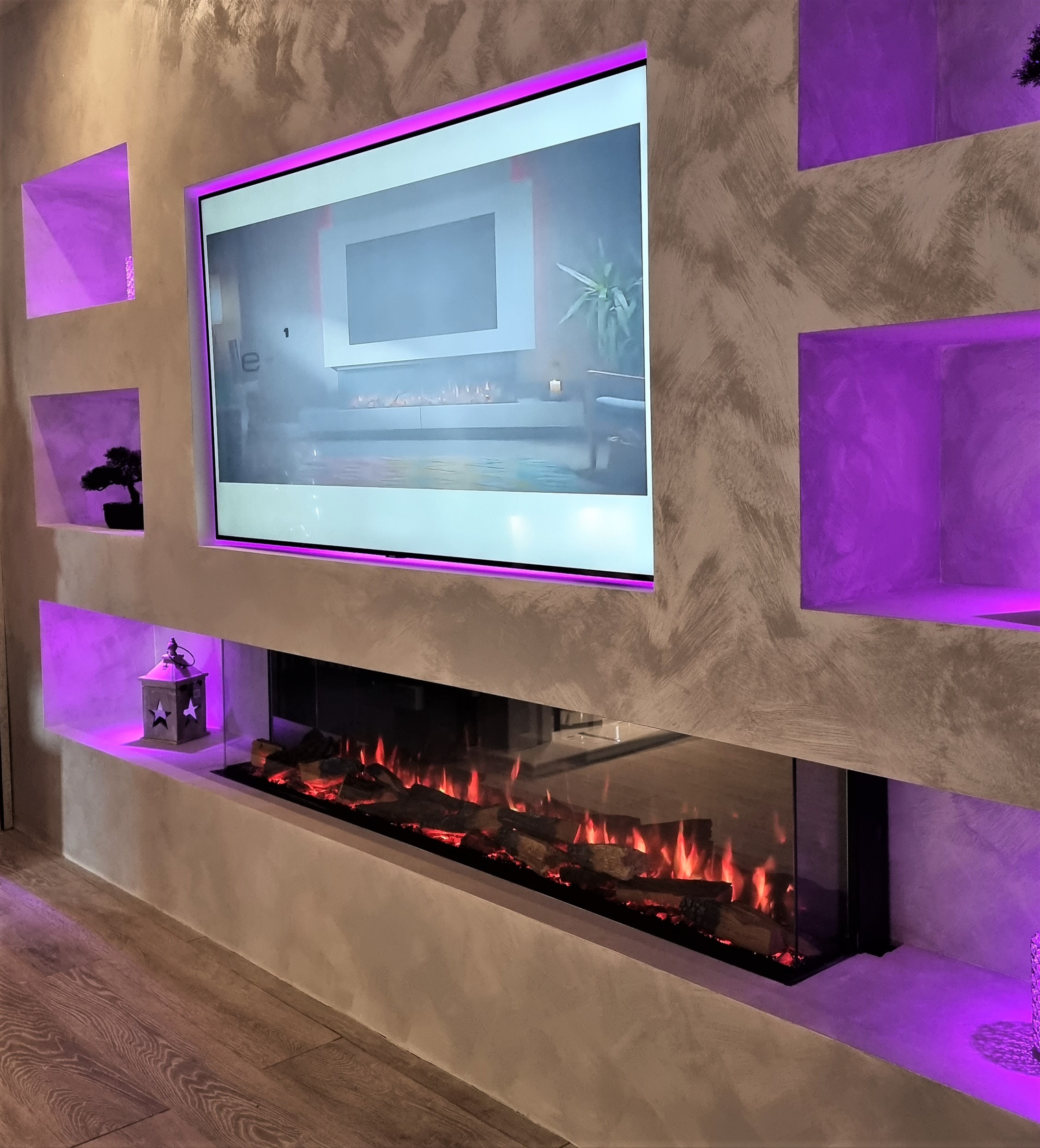 Vision e-Line Solus VS180 led electric fire