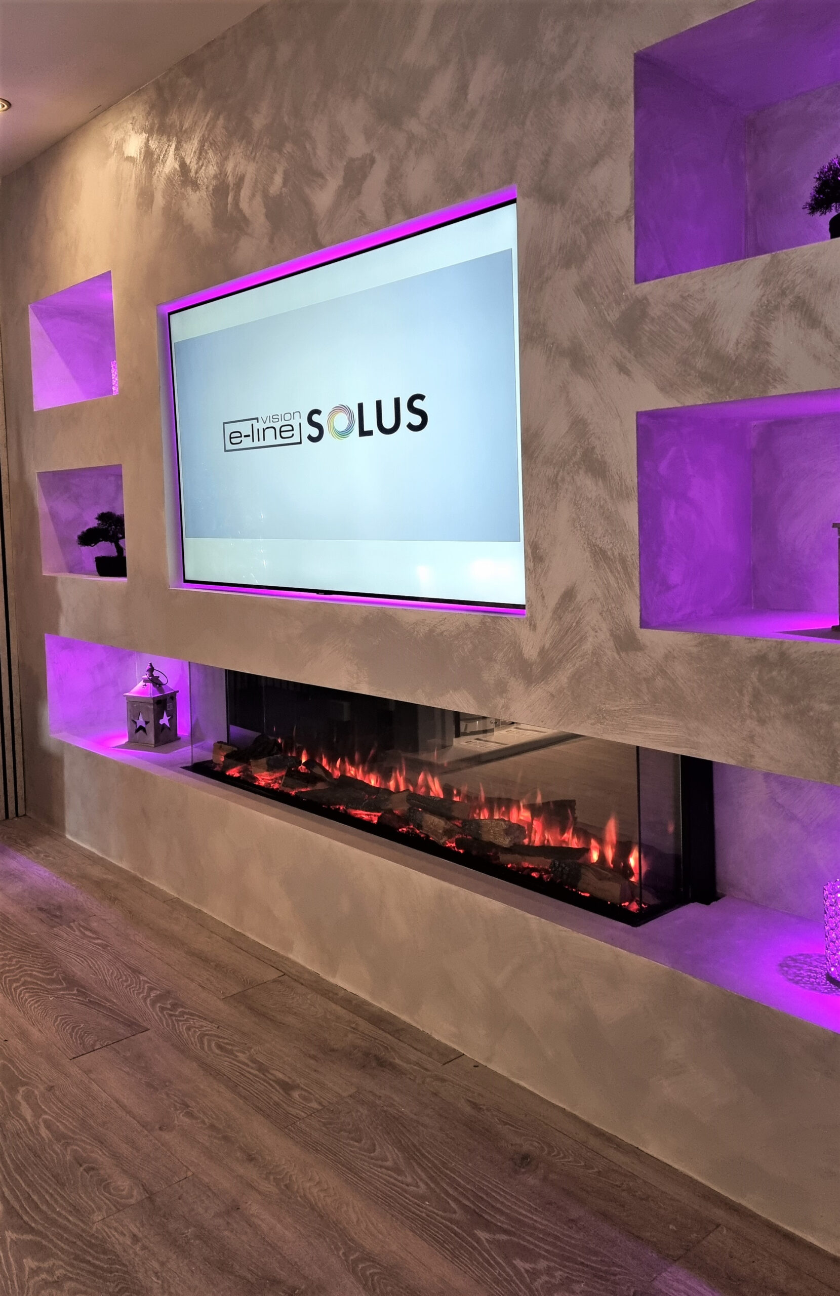 Vision e-Line Solus VS180 led electric fire