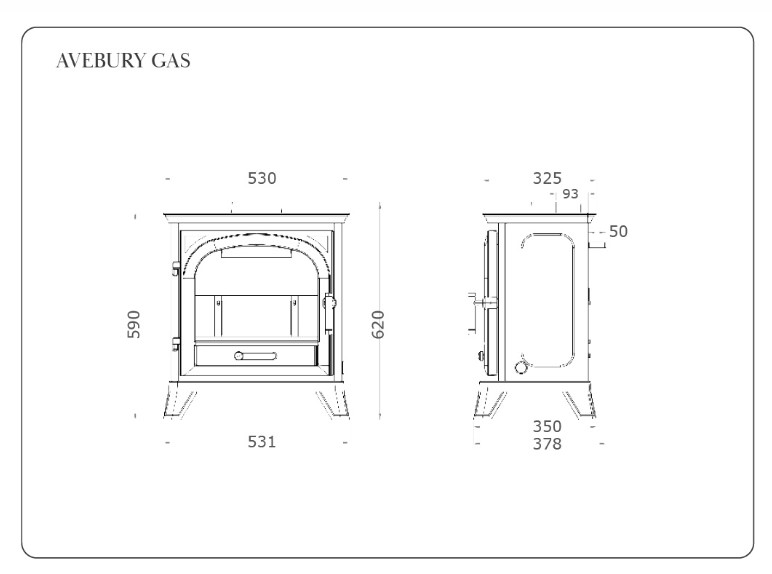 Penman Avebury gas stove