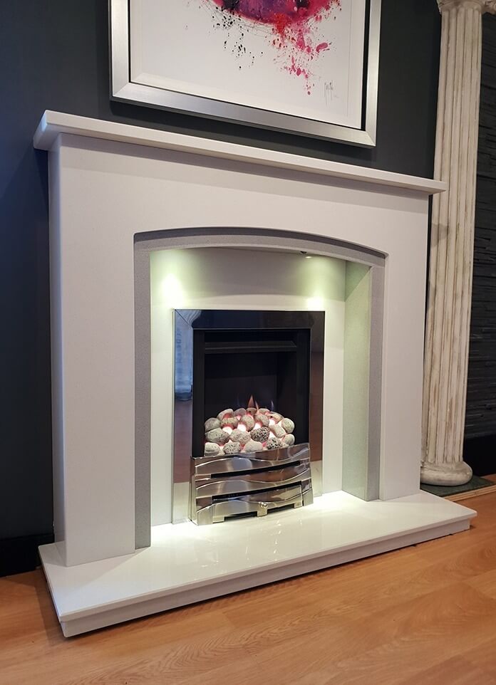 CONSITINO MARBLE FIREPLACE