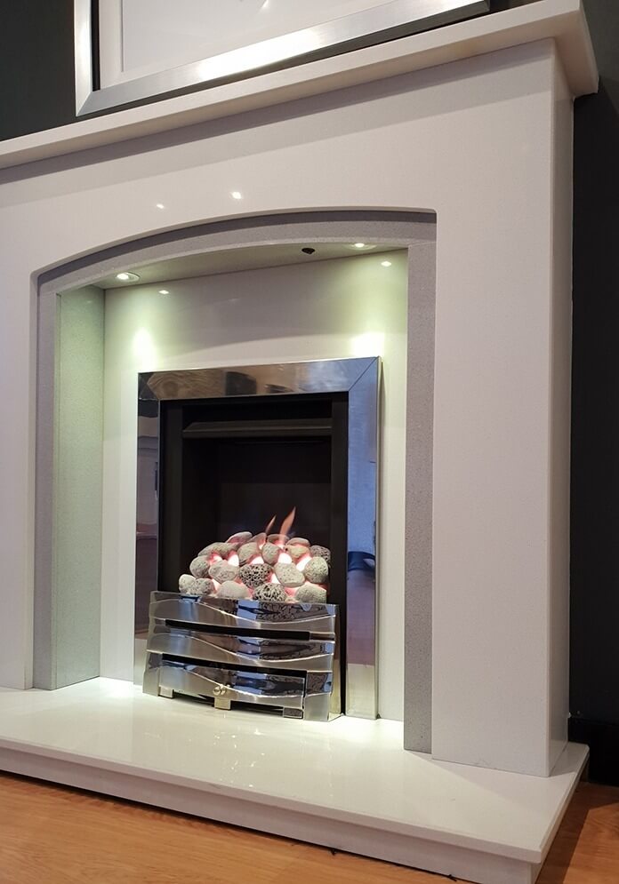 CONSITINO MARBLE FIREPLACE
