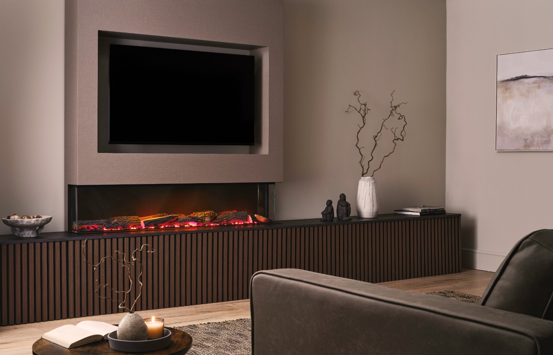 FPW Kanzo 1250 media wall fire