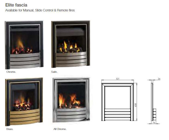 Paragon One Evolution inset gas fire