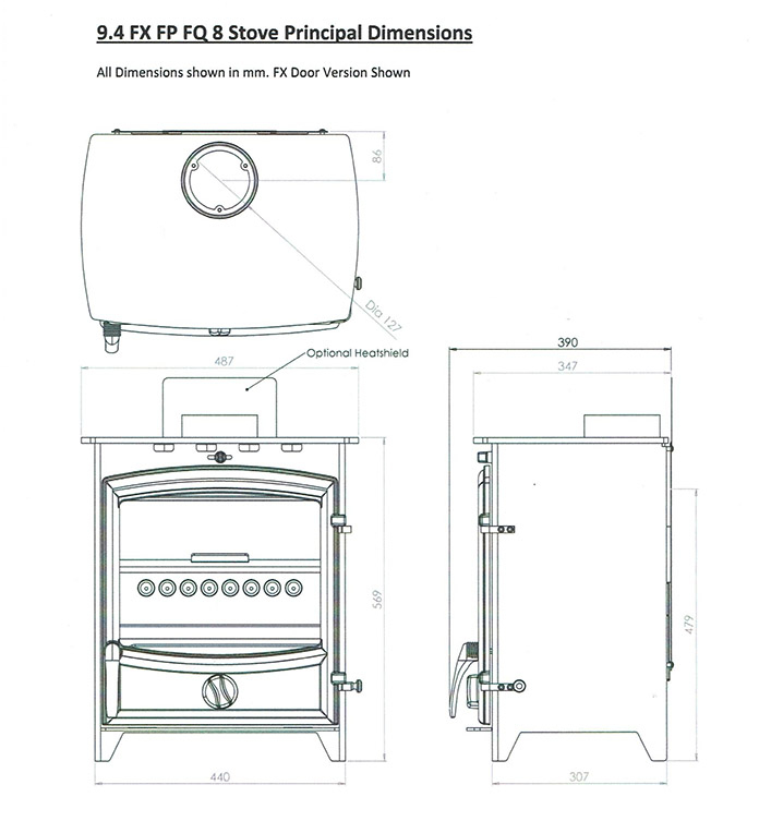 Fireline FT8-3 Eco Design stove