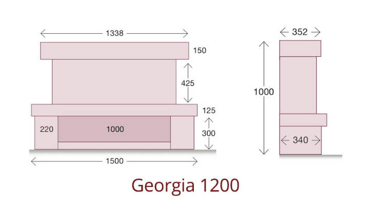 Georgia 1200 New Forest LED electric suite