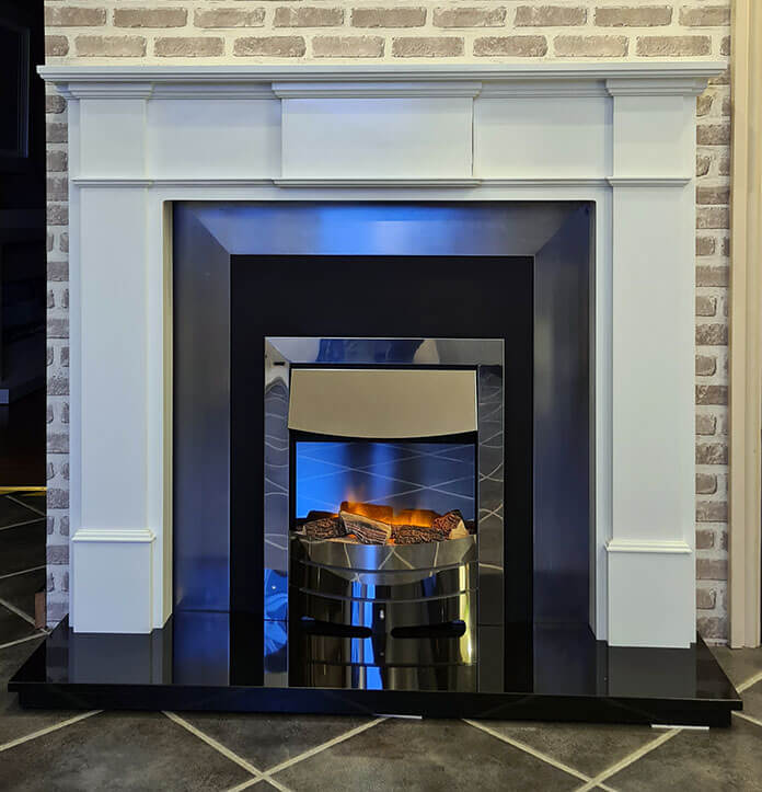 Harrogate fireplace with cast inset