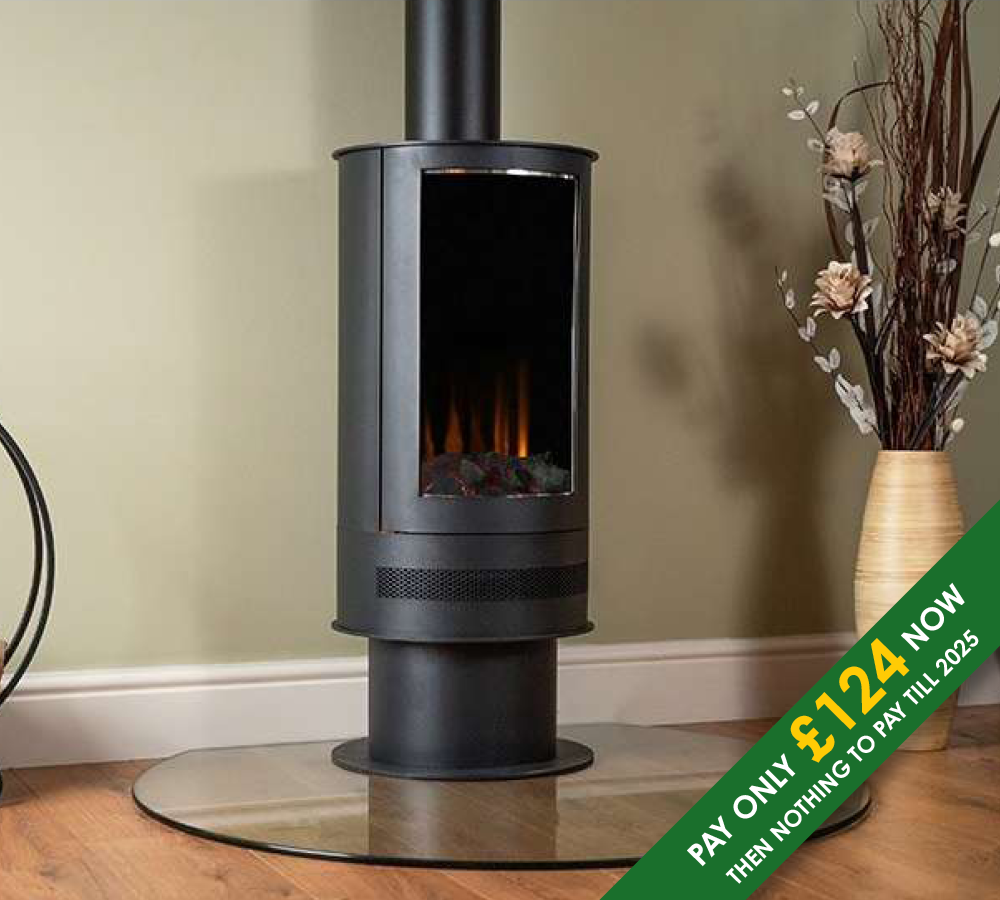 Ashurst Barrel LED electric stove