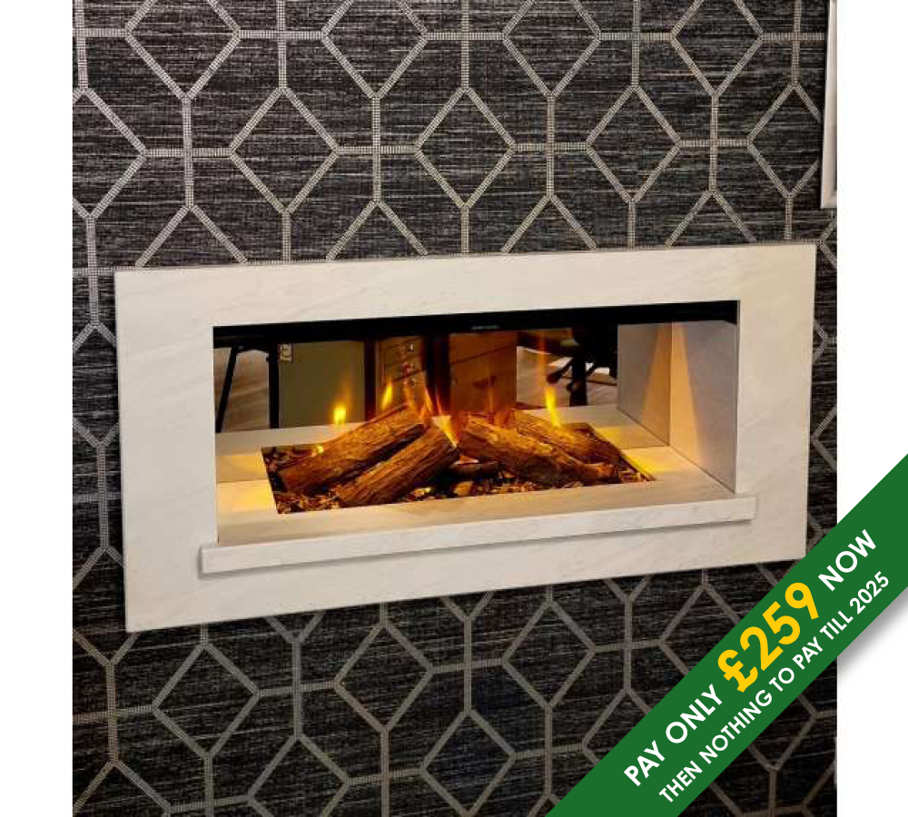 Holbury 870 LED electric suite with New Forest fire