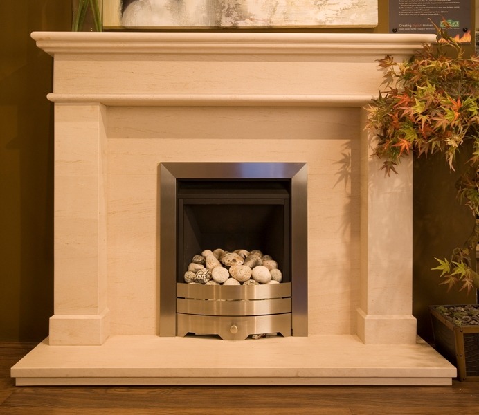 Windsor limestone  fireplace