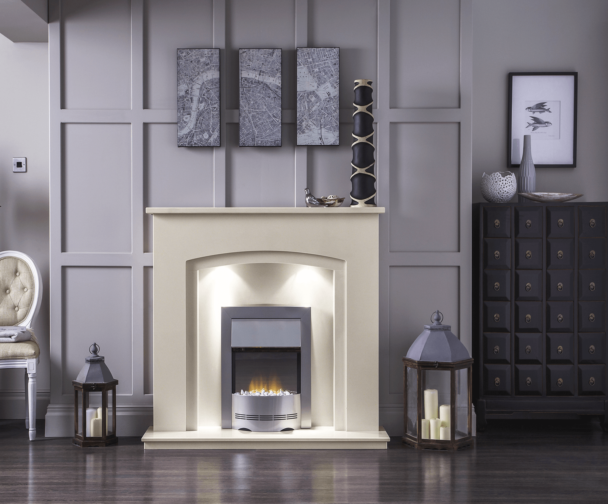 Malbec Fireplace