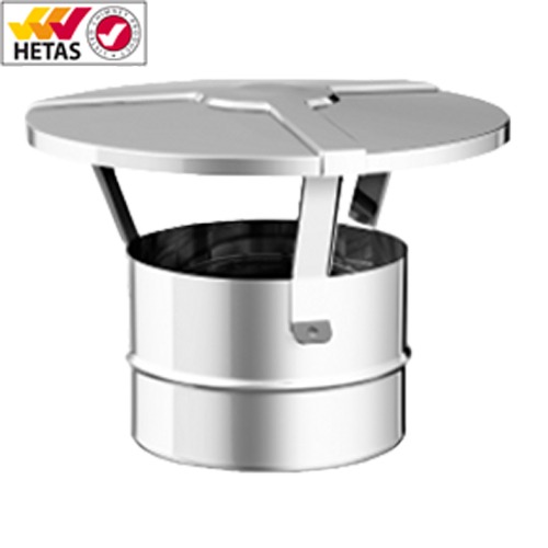 Solid Fuel Rain Cap - 150mm