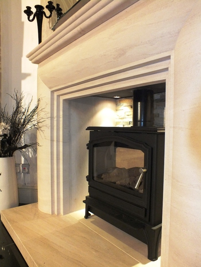 Nolte Limestone fireplace