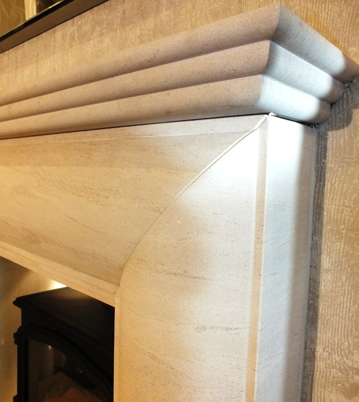 Nolte Limestone fireplace