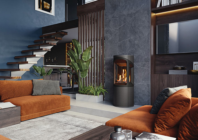 Gazco Onyx Liv 3 Balanced flue gas stove