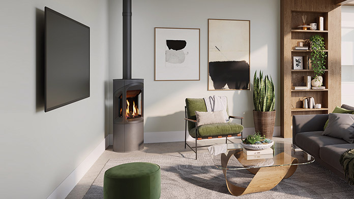 Gazco Onyx Liv 3 Balanced flue gas stove