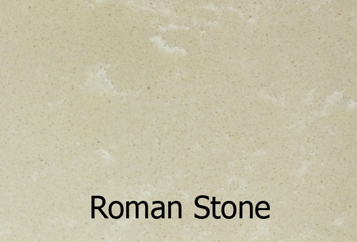 54&Prime; Marble hearth & back panel set - Roman Stone