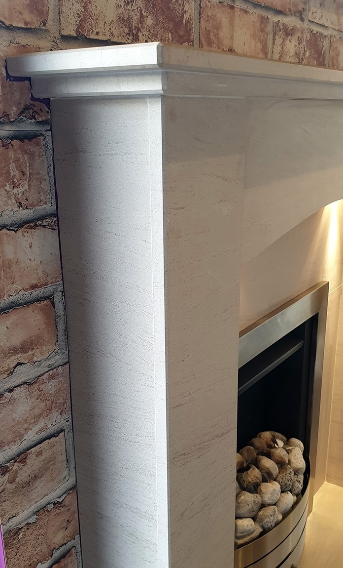 Sorrento Limestone Fireplace